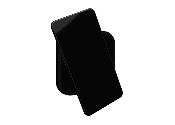 Akıllı Telefon Cep Telefonu Geri Dönüş Model Yukarı Boyutlu Görüntüleme — Stok fotoğraf