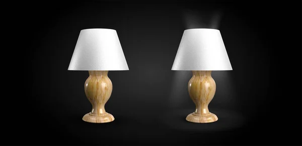 Bedside Lamps Design Render — Stock Photo, Image