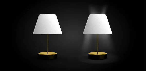 Bedside Lamps Design 3D Render