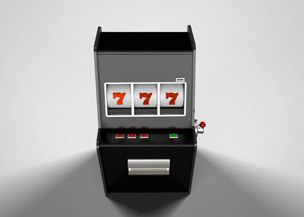 Slot Machine 3D Render