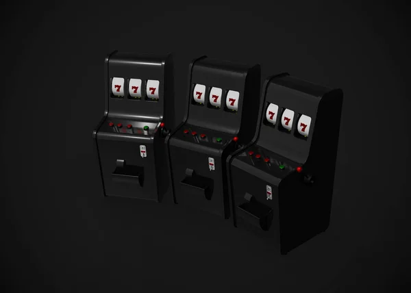 Slot Machines Render — Stock Photo, Image