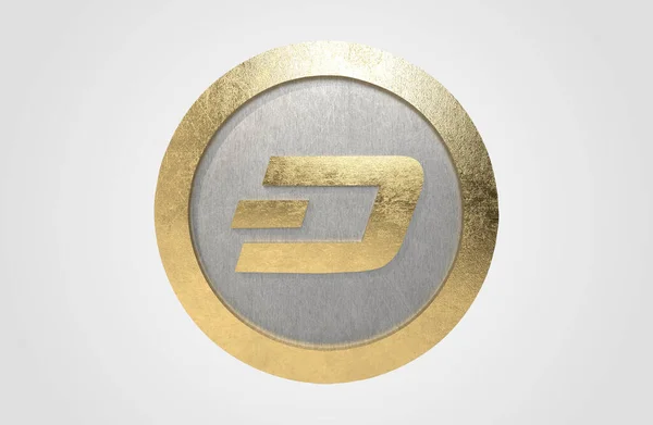 Dash Coin Cryptocurrency Render — Stock Fotó