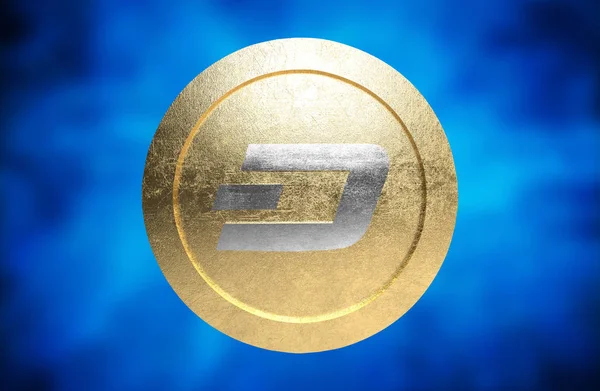 Dash Coin Cryptocurrency Render — 스톡 사진
