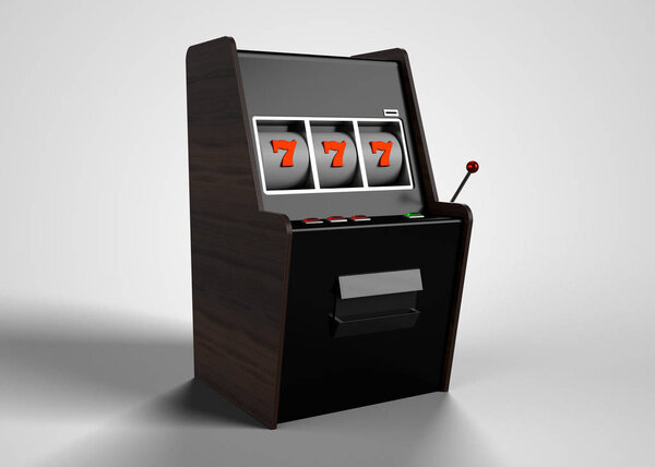 Slot Machine 3D Render