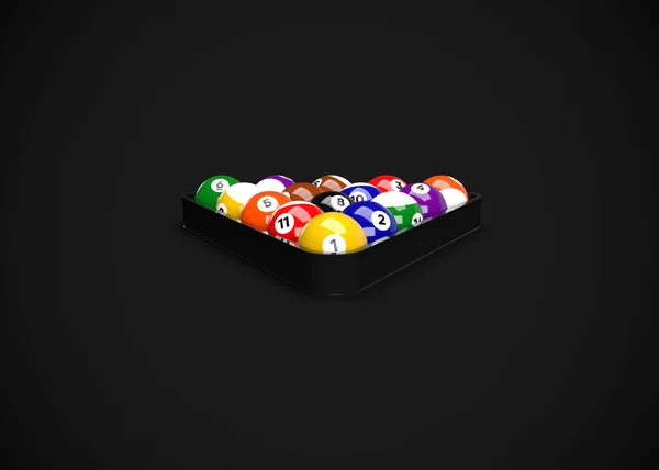 Billiard Table Billiard Balls Pool — Stock Photo, Image