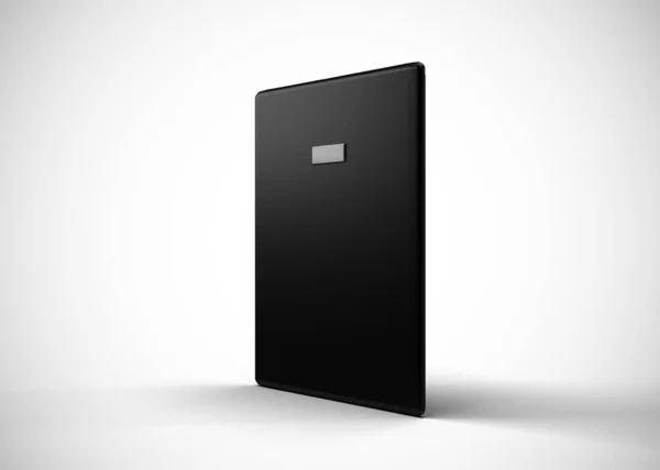 Tablet Black Render Υπολογιστής — Φωτογραφία Αρχείου