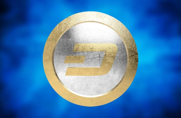 Dash Coin Cryptocurrency Render — Stock Fotó