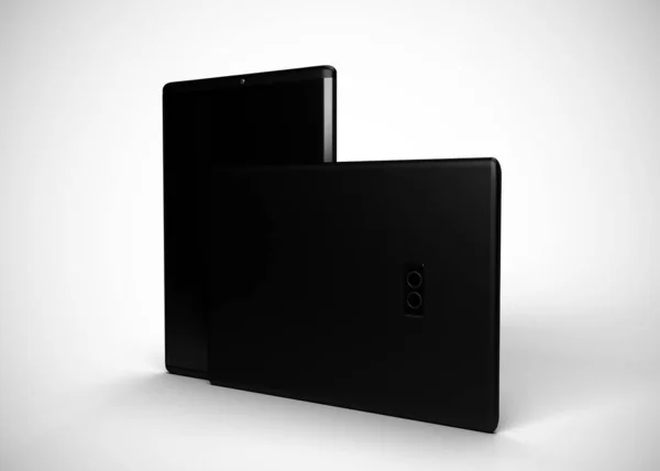 Tablets Black Render Computers — 스톡 사진