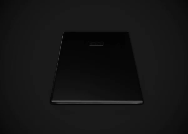 Tablet Black Render Υπολογιστής — Φωτογραφία Αρχείου