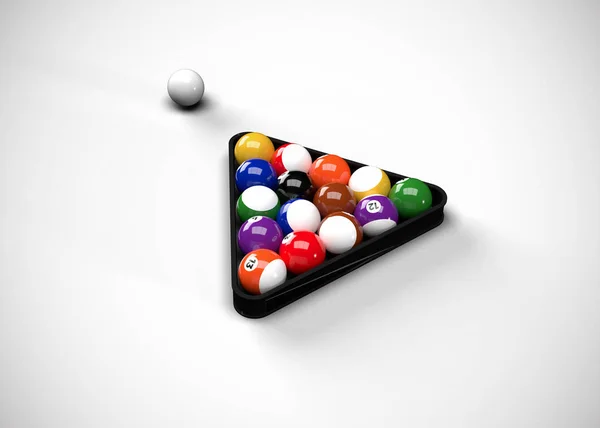 Billiard Table Billiard Balls Pool — Stock Photo, Image