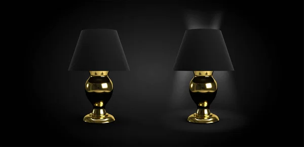 Lampy Nocne Design Render — Zdjęcie stockowe