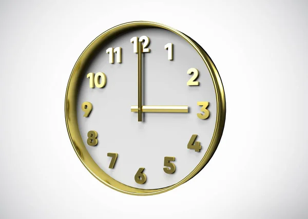 Orologio Concetto Tempo Render — Foto Stock