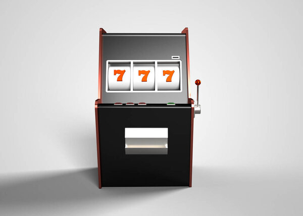 Slot Machine 3D Render