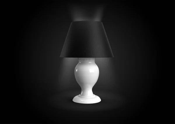 Ágyoldali Lámpa Tervezése Render — Stock Fotó