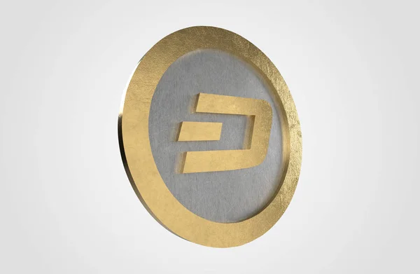 Dash Coin Cryptocurrency Render — Stock Fotó