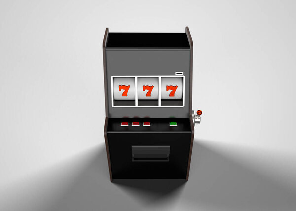 Slot Machine 3D Render