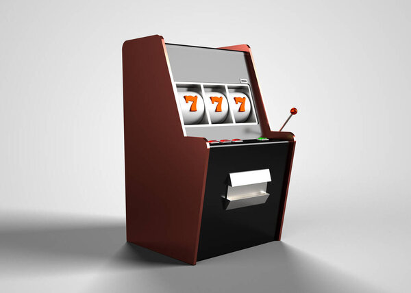 Slot Machine 3D Render