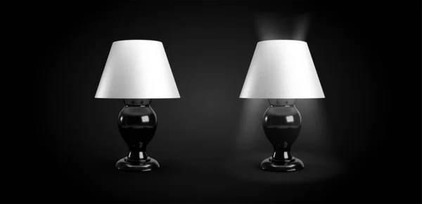 Bedside Lamps Design Render — ストック写真