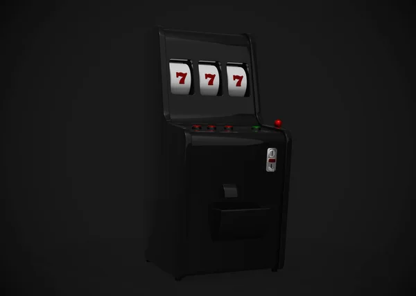 Slot Machine Render Казино — стокове фото