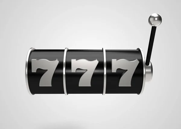 Spielautomat Render 777 Zeichen — Stockfoto