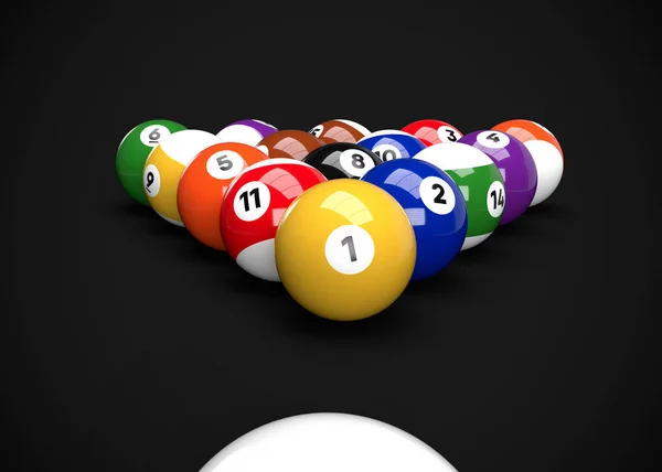 Table Billard Boules Billard Piscine — Photo