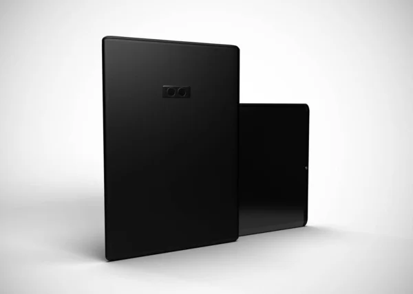Tablets Black Render Computers — 스톡 사진