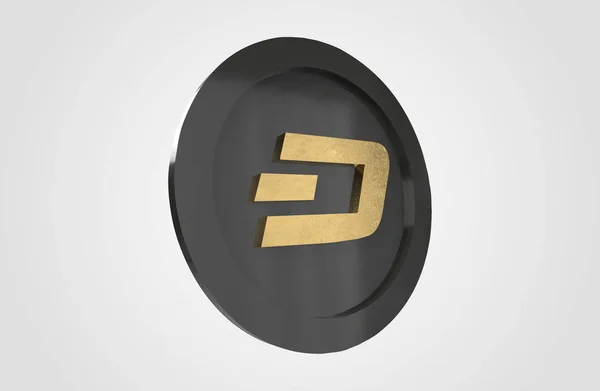 Dash Coin Cryptocurrency Render — Stock Fotó