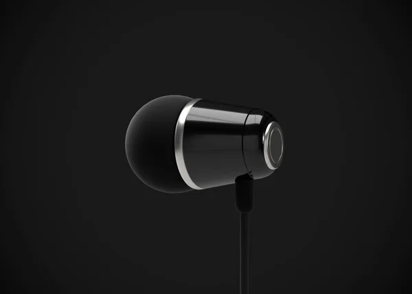 Ακουστικά Ear Earphone3D Render — Φωτογραφία Αρχείου