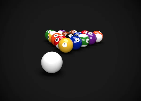 Table Billard Boules Billard Piscine — Photo