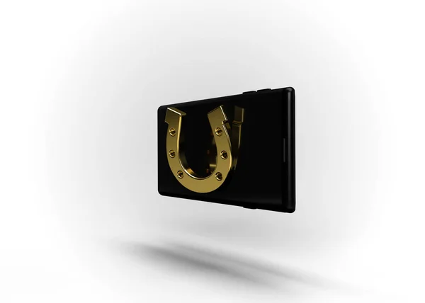 Slot Machine Online Casino Mobil Telefon Oyun 3d Render. At nalı.
