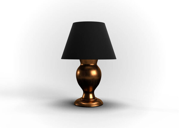 Bedside Lamp Design 3d Render