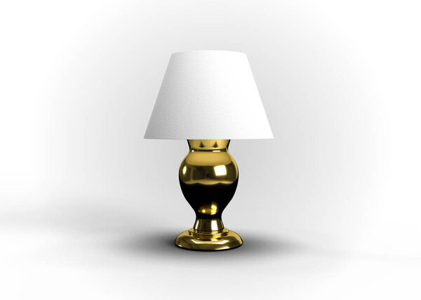 Bedside Lamp Design 3d Render