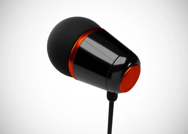 Hörlurar Ear Earphone3D Render — Stockfoto