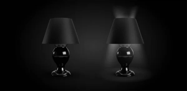 Bedside Lamps Design Render — Stock Photo, Image