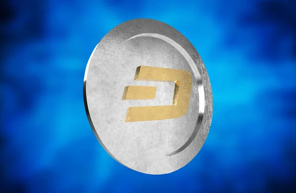 Dash Coin Cryptocurrency Render — Stock Fotó