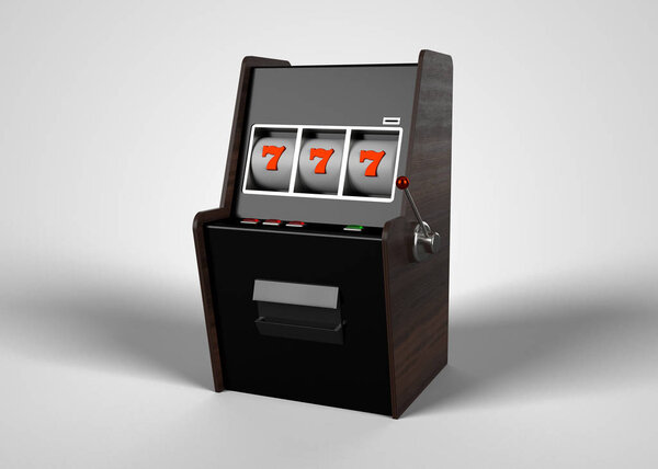 Slot Machine 3D Render