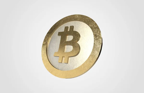 Cryptocurrency Render Bitcoin — Stock Fotó