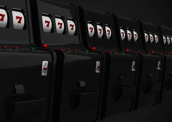 Slot Machines Render — Stockfoto