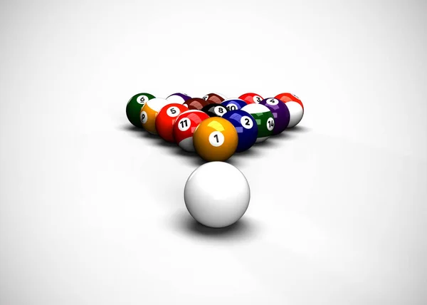 Table Billard Boules Billard Piscine — Photo