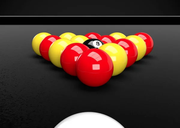 Billiard Table Billiard Balls Pool — 스톡 사진