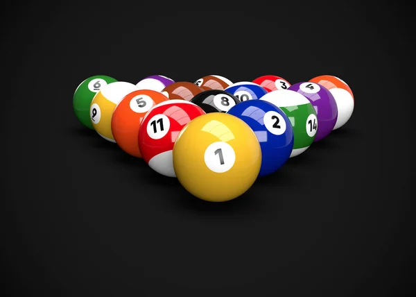 Billiard Table Billiard Balls Pool — 스톡 사진