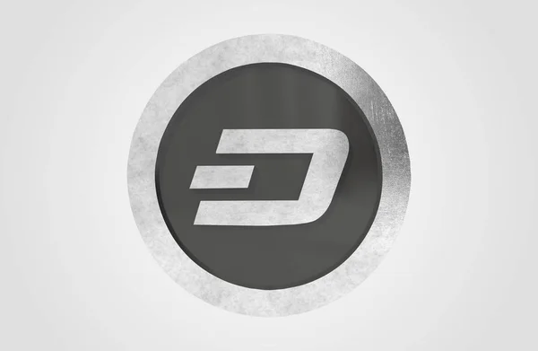 Dash Coin隐货币3D渲染 — 图库照片
