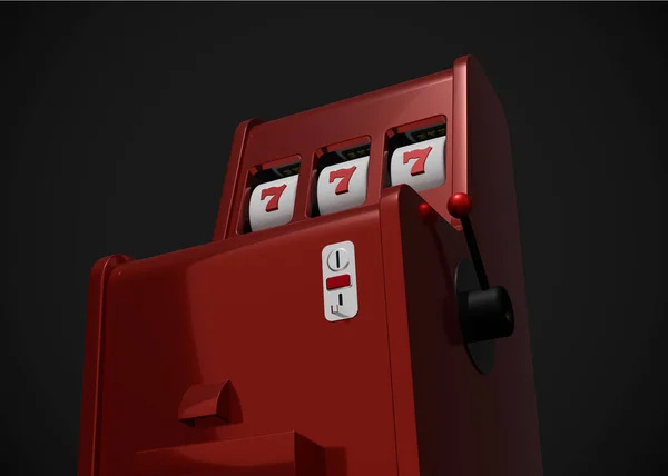 Slot Makinası 3d Render. Kumarhane