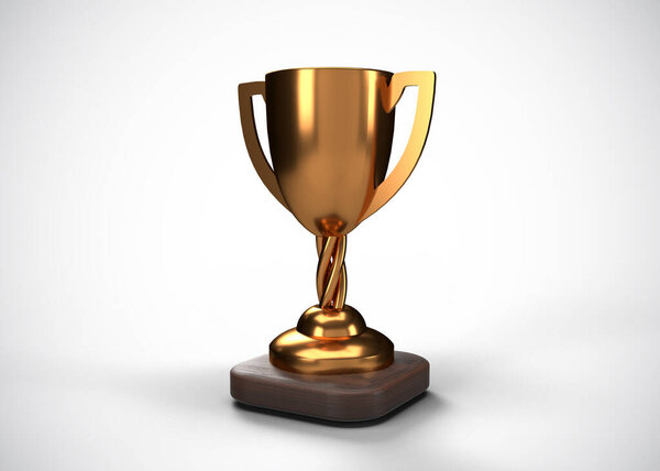 Trophy.   Award 3D Render