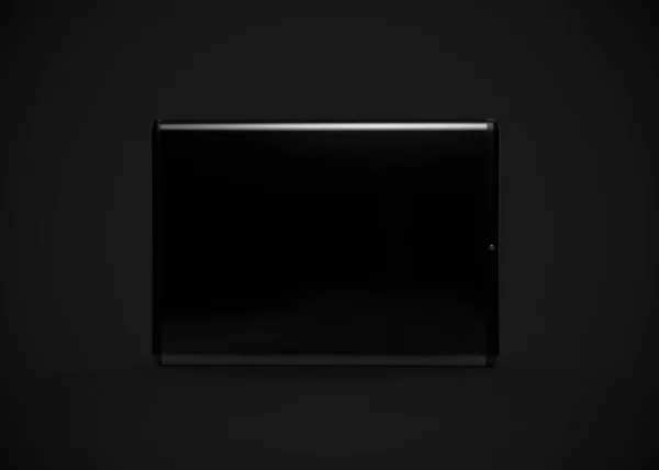 Tablet Schwarz Render Illustration — Stockfoto