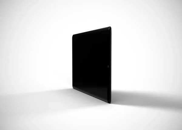 Tabletka Black Render Komputer — Zdjęcie stockowe