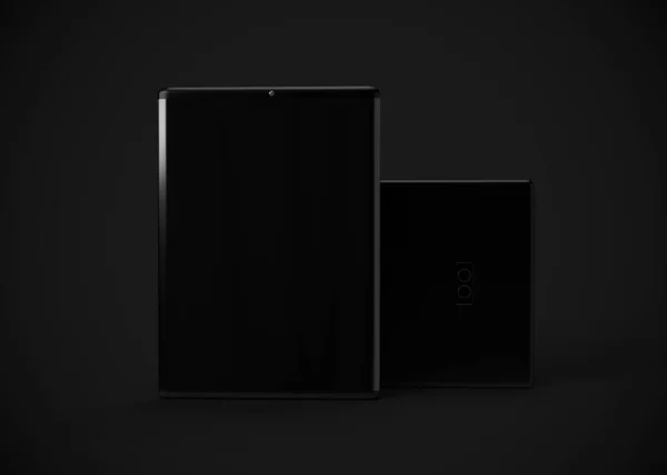 Tablets Black Render Illustration — 스톡 사진