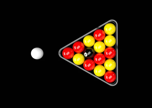 Biljarttafel Biljartballen Zwembad — Stockfoto