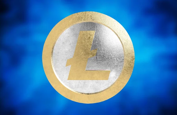 Lite Coin Render Crypto Currency — 스톡 사진