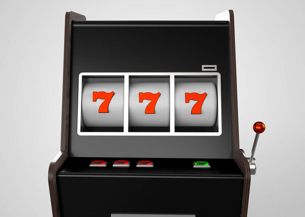 Slot Machine 3D Render